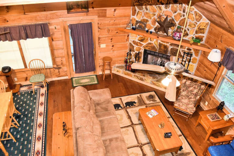 Aerial View of living room